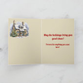 Boyle Scottie Dog Personalisiert Xmas Card Karte (Innenseite)