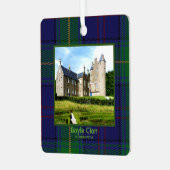 Boyle Scottish Clans Kelburn Castle Tartan Ornament Aus Metall (Vorderseite links)