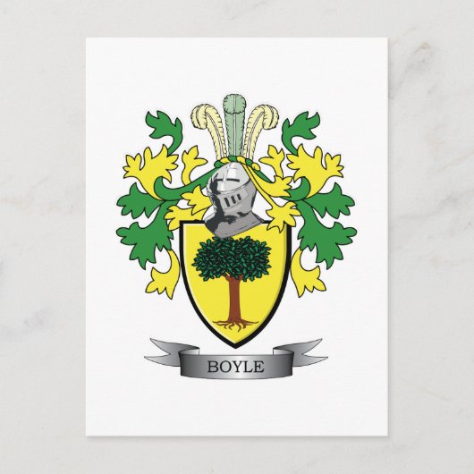 Boyle-Wappen Postkarte (Vorderseite)