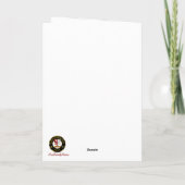 Boyle Wappen & Tartan w/Robin Personalisiert Karte (Rückseite)