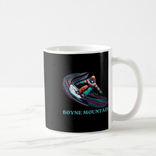 Boyne Mountain Michigan Snowboarding Kaffeetasse (Rechts)