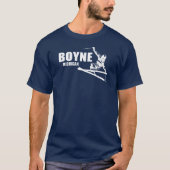 Boyne Mountain Resort Michigan Skier T-Shirt (Vorderseite)