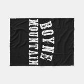 Boyne Mountain Rustic Bold Artisan Grungy Ski Skie Fleecedecke (Vorderseite (Horizontal))