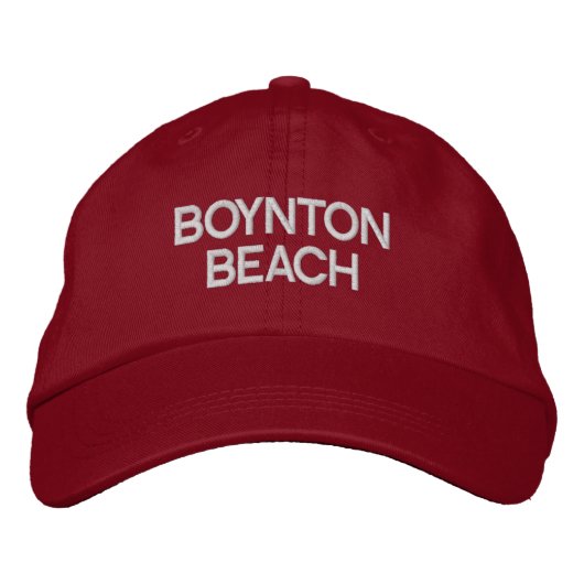 Boynton Beach Florida bestickt Baseballhut Bestickte Baseballkappe (Vorderseite)