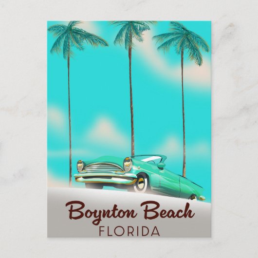 Boynton Beach Florida Feiertagspostkarte (Vorderseite)