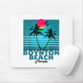 Boynton Beach Florida Fl Summer Palm Trees _1 Mousepad (Mit Mouse)
