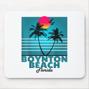 Boynton Beach Florida Fl Summer Palm Trees _1 Mousepad