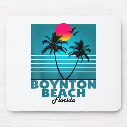 Boynton Beach Florida Fl Summer Palm Trees _1 Mousepad (Vorne)