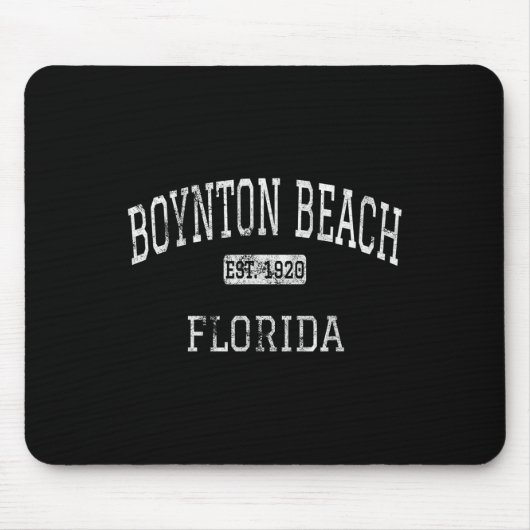 Boynton Beach Florida Fl Vintag Mousepad (Vorne)