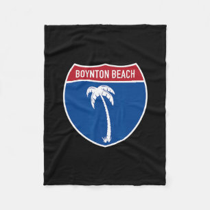 Boynton Beach Florida Interstate Highway Urlaub Fleecedecke