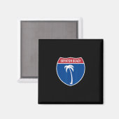 Boynton Beach Florida Interstate Highway Urlaub Magnet (Vorderseite/Rückseite)