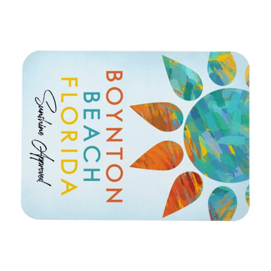 Boynton Beach Florida Sunshine Magnet (Horizontal)