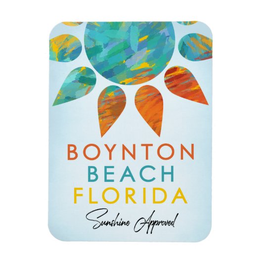 Boynton Beach Florida Sunshine Magnet (Vertikal)