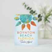 Boynton Beach Florida Sunshine Postkarte (Stehend Vorderseite)