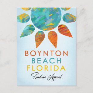 Boynton Beach Florida Sunshine Postkarte