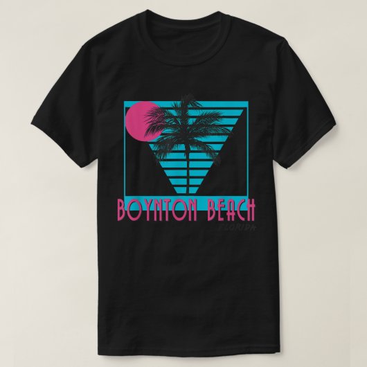 Boynton Beach Florida T Retro Cool T-Shirt (Design vorne)