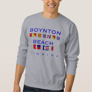 Boynton Strand, FL - Seeflaggen-Rechtschreibung Sweatshirt