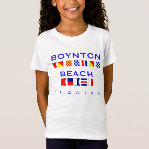 Boynton Strand, FL - Seeflaggen-Rechtschreibung T-Shirt