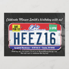 Boy's 16. Geburtstag Ohio Einladung