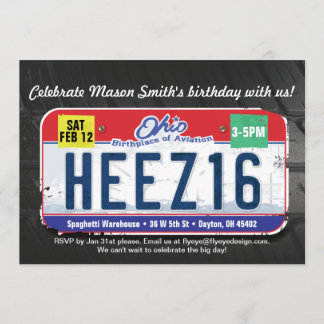 Boy's 16. Geburtstag Ohio Einladung