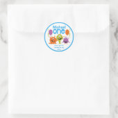 Boys 1. Geburtstag Party Monster Sticker (Tasche)