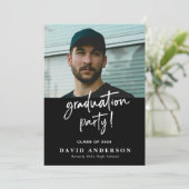 Boys Abschluss Einladungsklasse 2025 Einladung (Stehend Vorderseite)