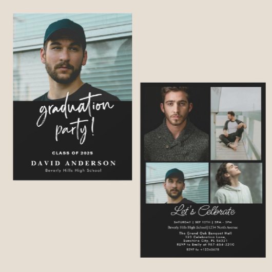 Boys Abschluss Einladungsklasse 2025 Einladung