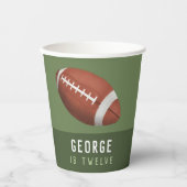 Boys American Football Kindergeburtstag Pappbecher (Vorderseite)