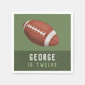 Boys American Football Kindergeburtstag Serviette (Vorderseite)