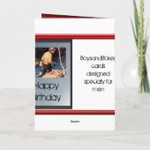 Boys and blokes - Fishing on the river Karte (Rückseite)