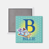 Boys anfänglicher Schneemänner, der Kühlschrankmag Magnet (Vorderseite/Rückseite)