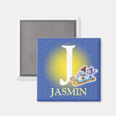 Boys anfänglicher Schneemänner, der Kühlschrankmag Magnet (Vorderseite/Rückseite)