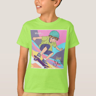 Boy's Anime Skater T - Shirt HAMbyWG