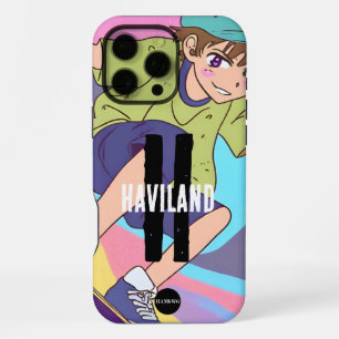 Boy's Anime Style Custom Handy Fall HAMbWG iPhone 16 Pro Max Hülle