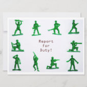 Boys Army Thema Geburtstag Einladung (Rückseite)