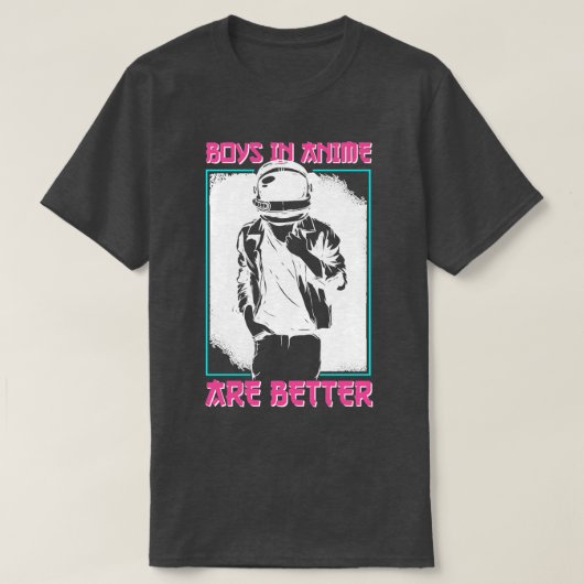 Boys Art QuoteCosplay Otaku-Geschenk T-Shirt (Design vorne)