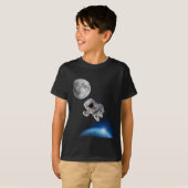 Boys Astronaut im Weltraum T-Shirt (Vorne ganz)