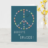 Boys Auf Wiedersehen von Braces Glückwünsche zum F Karte (Gelbe Blume)