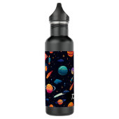 Boys Außenraumrakete Wasserflasche Edelstahlflasche (Links)