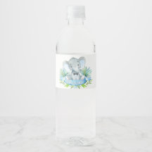Boys Baby Elephant Baby Dusche Wasser Flaschen Lab