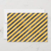 Boys Bagger erste Geburtstagsparty Einladung (Rückseite)