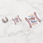 Boys Baseball 1. Geburtstag Foto Konfetti (Vorderseiten)