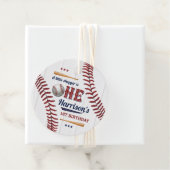 Boys Baseball 1. Geburtstag Geschenkanhänger (Beispiel)