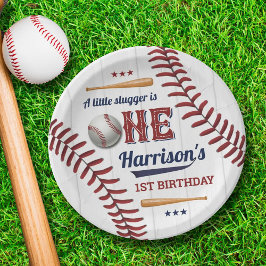 Boys Baseball 1. Geburtstag Pappteller