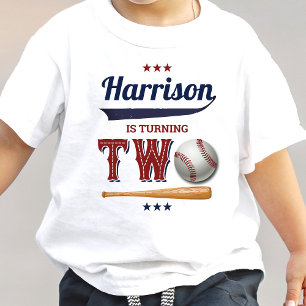 Boys Baseball 2. Geburtstag Baby T-shirt