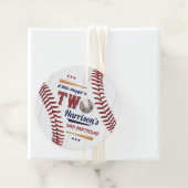 Boys Baseball 2. Geburtstag Geschenkanhänger (Beispiel)