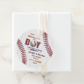 Boys Baseball Baby Dusche Geschenkanhänger (Beispiel)