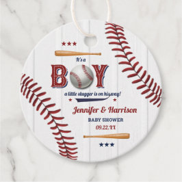 Boys Baseball Baby Dusche Geschenkanhänger