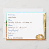 Boys Baseball-Baby-Dusche lädt ein Einladung (Rückseite)