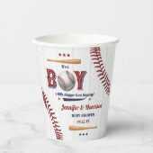 Boys Baseball Baby Dusche Pappbecher (Vorderseite)